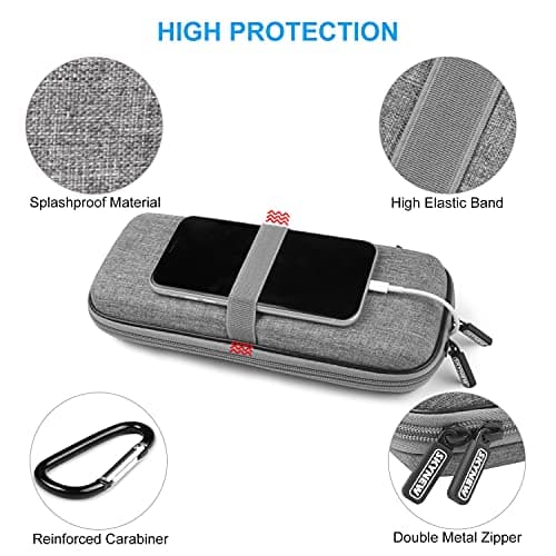 SKYNEW Powerbank Hard Travel Case Compatible RAV Power 26800/20100/20000mAh, Anker Power Core 26800mAh/ PowerCore +26800mAh, ROMOSS 30000mAh, Miady Charger, Ekrist, Lab599 Tx500 Radio(Light Grey) 4