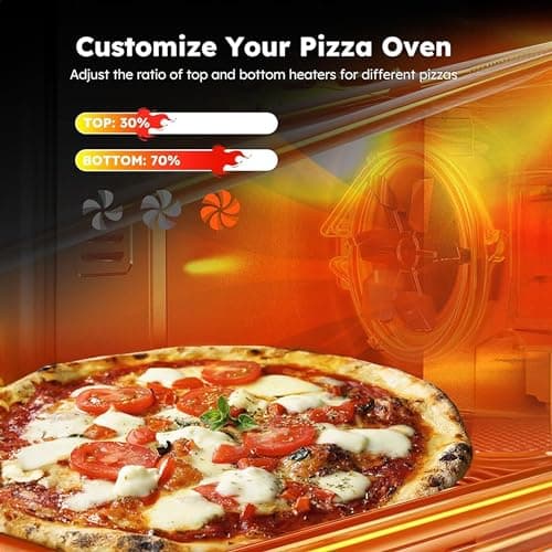 Nuwave Bravo Air Fryer Toaster Smart Oven, 10-in-1 Countertop Convection, 1800 Watts, 21-Qt Capacity, 50°-450°F Temp Controls, Top and Bottom Heater Adjustments 0%-100%, PFAS Free, Stainless Steel 8