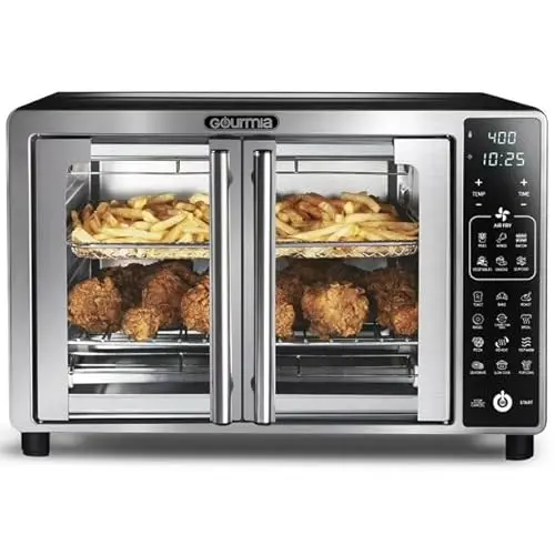 Gourmia Digital Air Fryer Toaster Oven with Single-Pull French Doors