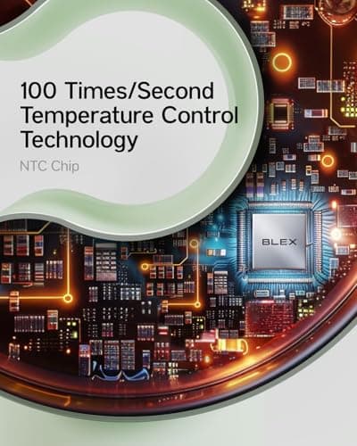 Blex C1 Hair Dryer - 5-Min Quick Drying, 110,000 RPM High-Speed Brushless Motor, Plasma Tech Blow Dryer, Smart Temp Control Tech with 100 Times/Second Heat Detector, No Heat Damage - Mint Green 5