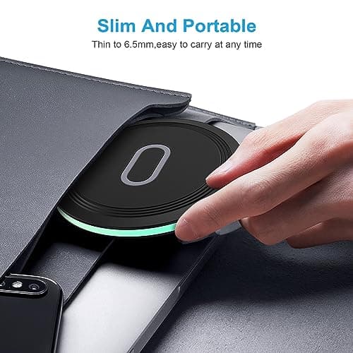 Wireless Charger Fast Charging Pad for Samsung Galaxy S26 Ultra S25 S24 FE S23 FE Ultra S22 S21 Z Fold7 6, 15W Wireless Charging Station with QC3.0 Adapter for iPhone 17 16 15 Pro,Google Pixel 9 pro 8 8