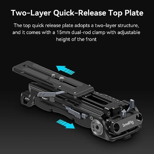 SmallRig Shoulder Rig Kit (Pro), Video Film Making System Kit for DSLR Camera and Camcorder with VCT Shoulder Pad, Extension Arm, and Handle for Canon for Nikon for Sony, etc - 4274 5