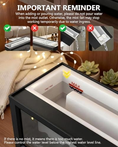 Essential Oil Diffuser, 7-Color Fireplace Fire Flame Aromatherapy Humidifier, 280ml Ultrasonic Aroma Diffuser Valentine's Day Gift with Time Sets and Remote Control for Bedroom Home Yoga Office 8