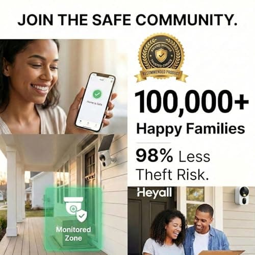 Heyall Security Cameras Wireless Outdoor: Zero Monthly Fee 2.5K 4MP Color Night Vision with Non-Stop Solar Power & Dual Band WiFi 6 for Easy Setup 8