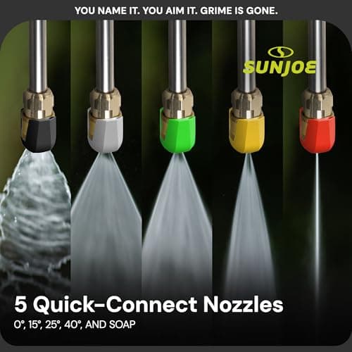 Sun Joe Electric Pressure Power Washer w/ Extension Spray Wand and Hose, 2030 PSI, 1.2 GPM, 14.5-Amp Motor - Heavy-Duty Cleaning Machine for Patios, Decks, Sidewalks & Cars, SPX3000-PK1 6