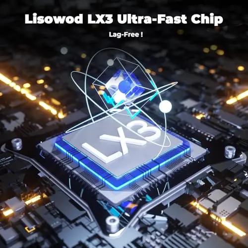 Projector with WiFi and Bluetooth: [1800 ANSI/Ai Auto Focus/800+ Apps/Compatible with Netflix] Outdoor-Projector 4K Support 1080P Smart Live TV Movie Lisowod L03Pro Projector for Home Theater 6