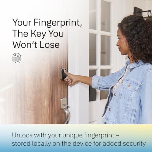 Yale Assure Lock 2 Touch Deadbolt, Black Suede Key-Free Smart Entry Door Lock with Wi-Fi Connected Touchscreen Keypad and Fingerprint Scanner for Code Entry and Remote Access, YRD450-F-WF1-BSP 5