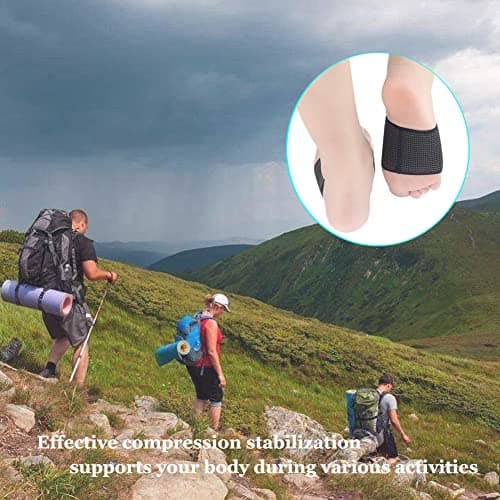 Copper Arch Support Sleeves (4PCS), Plantar Fasciitis Braces for Foot Care, Foot Compression Sleeve for Heel Spurs, Flat & Fallen Arches and High Arch Pain Relief, Arch Support Bands for Women & Men 6