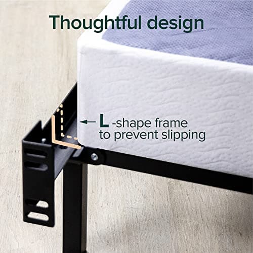 Zinus Michelle Compack 9-Leg Support Bed Frame, for Box Spring and Mattress Set, Queen, Black (AZ-SBF-07Q) 5