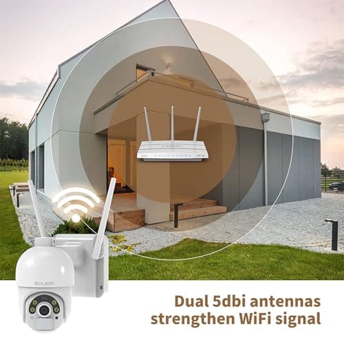 SOLIOM 4G LTE Cellular Security Camera Outdoor, No WiFi Solar Powered Camera, Pan Tilt 360° View Surveillance 2K Spotlight Color Night Vision, 2 Way Talk, PIR Motion Sensor, with SIM Card 6