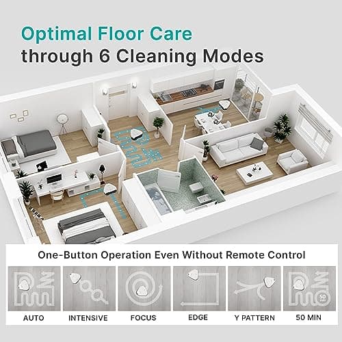 EVERYBOT Three-Spin Robot Mop for Hard Floors - Ultra-Quiet 43dB, Powerful Three Mops Wiping, Long Battery & Large Water Tank, Remote Control, Global Design Award Winner 7