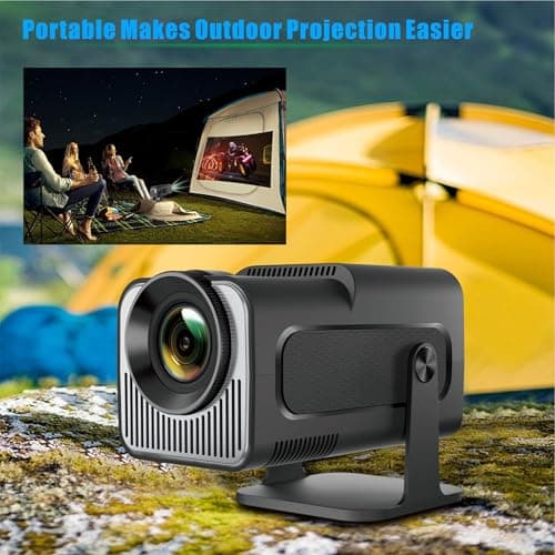 Portable Projector, HY320 Mini Projector with WiFi and Bluetooth, Support 4K 1080P with Dual-Band WIFI6 BT5.0 Android 11, Smart TV Projector Auto Keystone Correction for Phone/TV Stick/Laptop 9