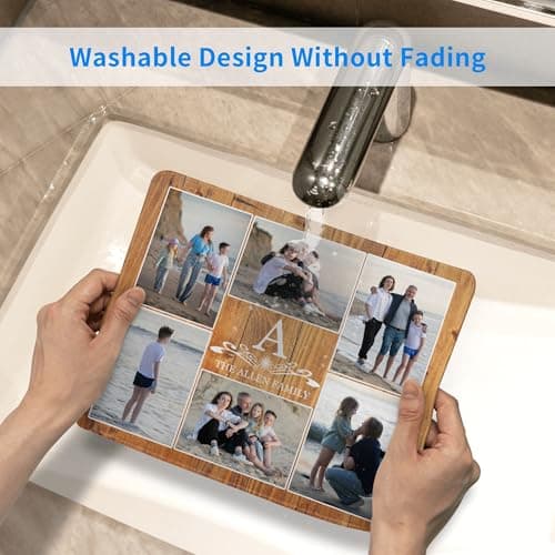 OHORTEB Custom Mouse Pad with Photo, Upload Your Precious Memories! Personalized Laptop Desk Mat Customized Non-Slip Waterproof Writing Pad for Office Gaming Gifts (6 Photos) 6