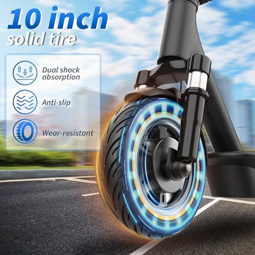 VOLPAM Electric Scooter, Max Speed 19/21MPH, Up to 23-28 Miles Range, 500W/350WMotor Adult E-Scooter, Foldable Scooter with Dual Braking, Smart APP 6
