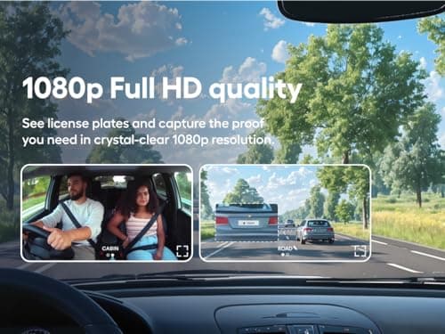 Nexar Pro Dual Dash Cam - 1 Year App Subscription Included - Unlimited Cloud Storage, Drive Recordings, Parking Mode, Night Vision, All Inside The Nexar App - WiFi HD Front Dash Cam (256 GB SD) 5