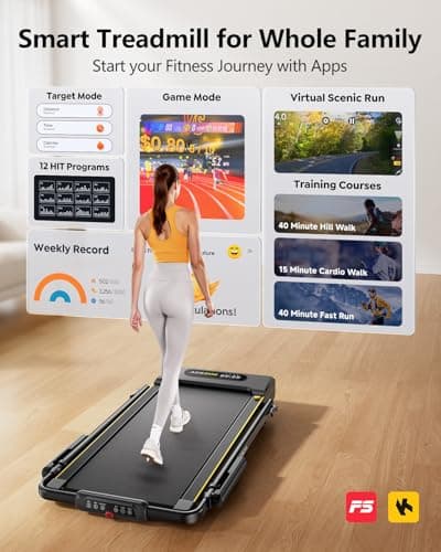 Acezoe 3 in 1 Under Desk Treadmill with 10% Incline, Walking Pad Treadmill with Removable Desk Workstation, Adjustable Height for Different Need, Foldable for Home Small Office 5