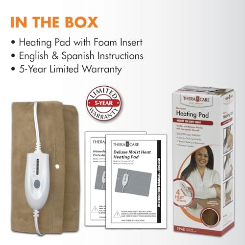 Deluxe Heating Pad Moist/Dry Heat Therapy 10