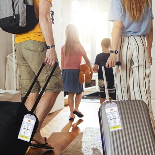 SWATOM Cruise Luggage Tags for Suitcases 4 Sets Carnival, NCL, Princess & MSC Waterproof Clear Luggage Bag Tag Holders for 2025 & 2026 Cruise Ships Essentials 6