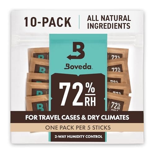 Boveda 72% RH 2-Way Humidity Control – Restores & Maintains Humidity – All in One Solution for Humidification- Patented Technology - Convenient & Versatile - 10 Count Resealable Bag