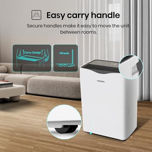 Mora Mora by Hisense 35 Pint Dehumidifier, for Space upto 3,000 Sq. Ft at Home, in Basements and Large Rooms, Energy Star, Quiet Operation,Filter Indicator with Washable Filter, 2 Years Warranty 7