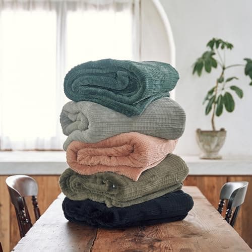 Texciting Heated Blanket Electric Blanket Throw 50''X60''-Heating Throw with 9 Heat Settings-2-10 Hours Auto Off,ETL Certified,Machine Washable (Green) 7