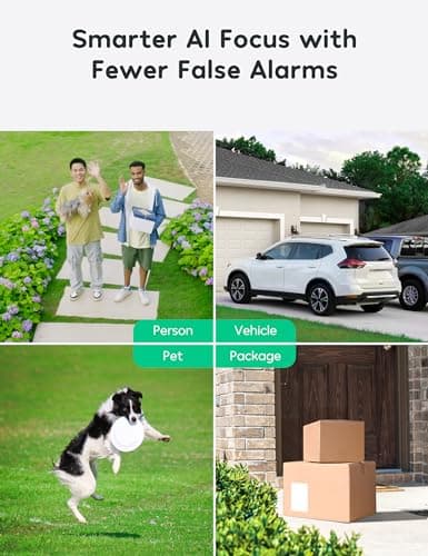 winees 5MP Wireless Security Camera Solar Outdoor, Continuous Powered, 2.4/5GHz Wi-Fi6 Camera with 800lm Spotlight, Motion Detection, Siren, SD Card/Cloud Storage, 2-Way Talk, Compatible with Alexa 6