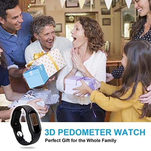 Poriylzz 3D Pedometer for Walking, Waterproof Pedometer Watch, Simple Step Counter for Walking with Steps Calories Distance Time for Kids Men Women Adults Seniors, CR-888 7