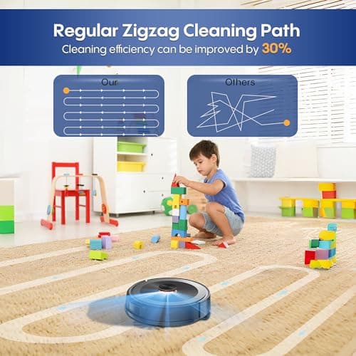 Bagotte Robot Vacuum and Mop Combo,3 in 1 Robot Vacuum Cleaner with Mapping,LiDAR Navigation,4000Pa Suction, 150Mins Max, No-Go Zones, Vacuum Robot for Pet Hair,Carpet,Hard Floor 5
