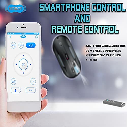 HOBOT-388 Window Glass Cleaning Automatic Smart Robot Cleaner with Ultrasonic Water Spray and Control via Smartphone or Remote 6