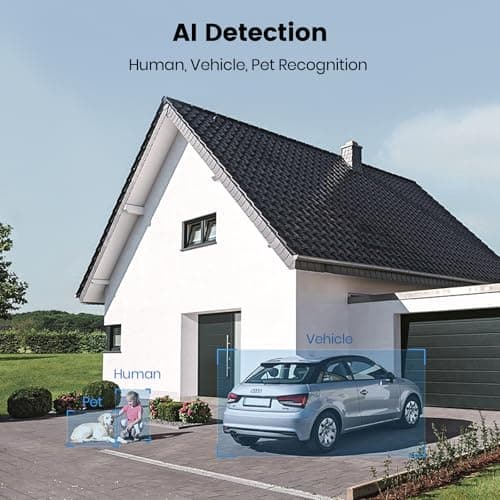 aosu 3K Wired Security Camera Outdoor - Smart 24/7 Recording WiFi Camera for Home Security w/Sound Light Alerts, 360° View, Auto-Tracking, Camara de Seguridad para Casa 7