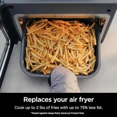 Ninja Combi All-in-One Multicooker, Oven, & Air Fryer, Complete Meals in 15 Mins, 14-in-1 Functions, Combi Cooker + Air Fry, Bake, Roast, Slow Cook and More, 3 Accessories, Stainless Steel, SFP701 8