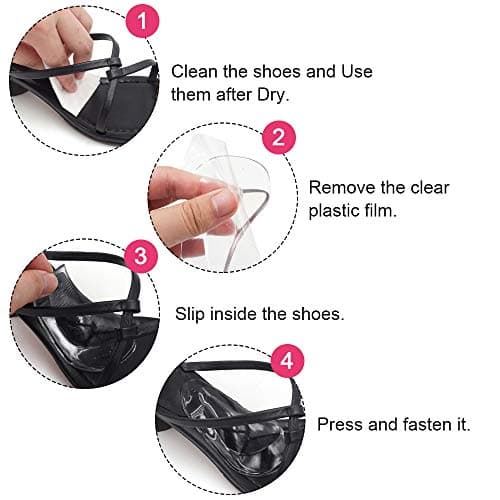 Dr.Foot Plantar Fasciitis Arch Support Shoe Insoles 5 Pairs, Thicken Gel Arch Pads for Flat Feet - Self-Adhesive Arch Cushions Inserts for Men and Women 5