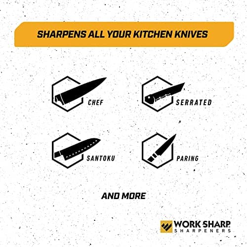 Work Sharp Kitchen Ceramic Honing Rod - Angle Guided - For Chef, Santoku, Paring, & Serrated Knives Black 5