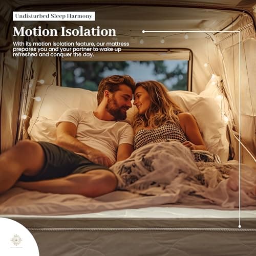 Aylas Furniture 3/4 Full Mattress - 8 Inch Hybrid Full Size Mattress High Density & Comfort Cold Foam with Continuous Coil Bonnell Springs - Eco-Friendly, Breathable Medium Firm - 48" x 75" 8