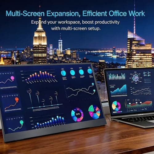 Maovz 18.5 Inch Large Portable Monitor for Laptop, 120Hz 1080P FHD IPS Portable Travel Second Screen Display for/Phone/Xbox PS4/5, 125% sRGB, Dual Speakers, VESA & Storage Bag 11