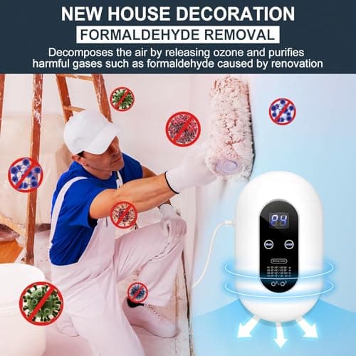 Ozone Odor Eliminator for Strong Odor 99% Cat Litter Deodorizer Dog Poof Odor Removal Air Ionizers Home Plug-in Air Purifier for Bedroom, Toilet, Kitchen, Pets, Shoe, Smoke, Formaldehyde Air Freshener 7