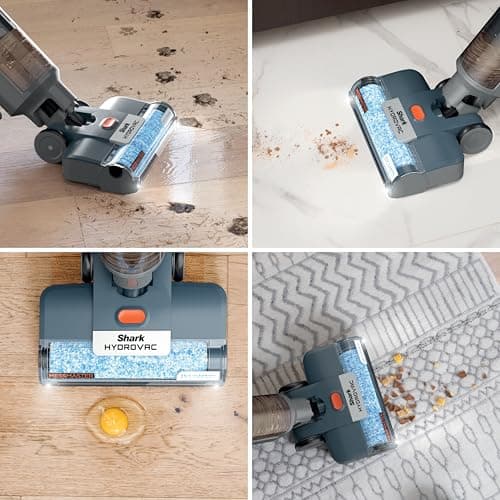 Shark HydroVac MessMaster Wet Dry Corded Vacuum Cleaner, 3-in-1 Multi-Surface Vacuum Mop & Self-Cleaning System, Lightweight, Powerful Suction, for Hard Floors & Area Rugs, Navy, WD161 7
