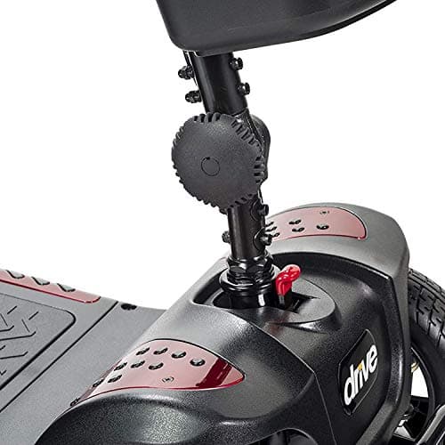 Drive Medical Phoenix LT 4 Wheel Mobility Scooter 350lb Weight Cap New Model, Red/Blue/Grey 7