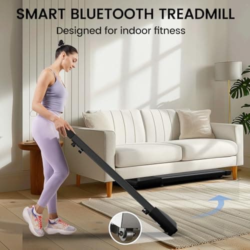 Superun Walking Pad with 6% Incline, Under Desk Treadmill for Home Office, 3 in 1 Portable Walking pad Treadmill with Remote Control and LED Display, 2.5HP Quiet Mini Treadmills, 300 lbs Capacity 4