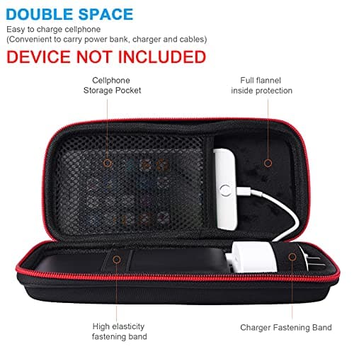 Skynew Power Bank Hard Travel Case Medium Compatible RAV Power 26800/20100/20000mAh, Anker Power Core 26800mAh/ PowerCore +26800mAh, INIU 10000mAh and Miady 10000/15000mAh (Medium Black) 2