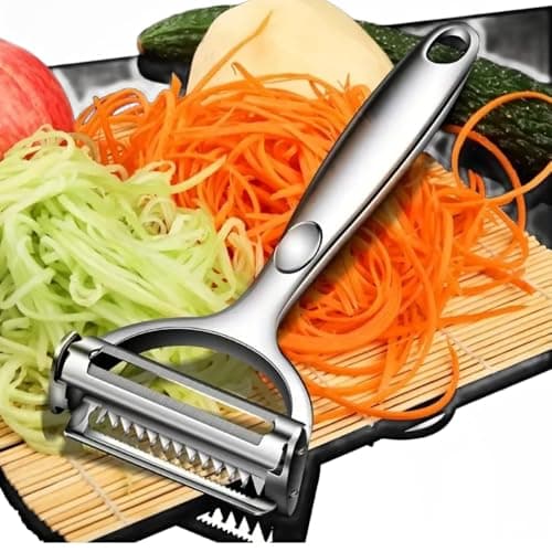 Huakai Multifunction Vegetable Peeler Julienne Peeler for Kitchen (2-in-1 peeler)