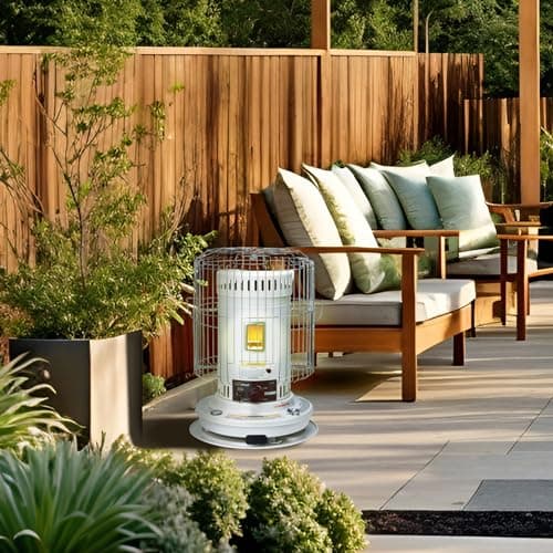 Sengoku Indoor & Outdoor Portable Kerosene Heater, 23,500 BTU, HeatMate, White - Cordless Space Heater for Home, Garage, Basement, and Camping 5
