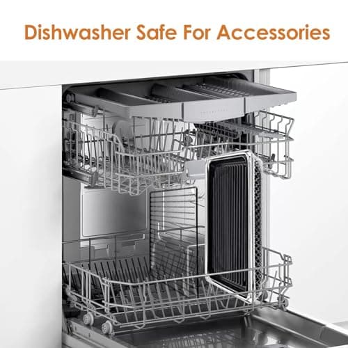 NUWAVE Bravo XL Air Fryer Convection Toaster Oven Countertop, 112-in-1 Smart Grill Combo with Original Flavors & Marks, Adjustable Heating Zones for Pizza, Roast, Bake, 50-500°F, Stainless Steel, 30QT 8