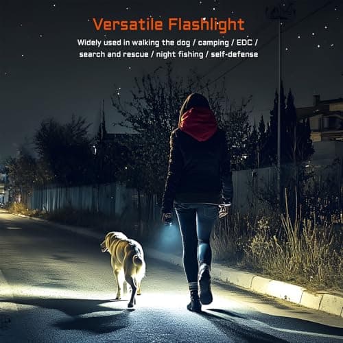 ACEBEAM TAC 2AA EDC Tactical Dual Modes Flashlight Rechargeable, 1400 High Lumens Flashlight, Dual Switch Pocket LED Flashlight, Super Bright Small Flash Light for Emergency, Camping, Home(SFT-25R HI) 6