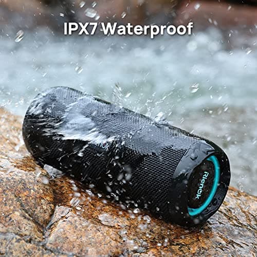 RIENOK Portable Bluetooth Speaker 30W Dual Pairing True Wireless Stereo HD Sound IPX7 Waterproof Outdoor Sport Shower Wireless Speaker Bluetooth 5.3 for Home Party 6