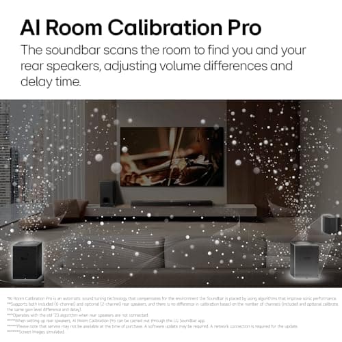 LG S90TR, 7.1.3 ch. Dolby Atmos Soundbar with Wireless Subwoofer and Rear Speaker Included, TV Synergy, WOW Orchestra, WOW Interface, WOWCAST Built-in (2024 New Model) (Renewed) 5