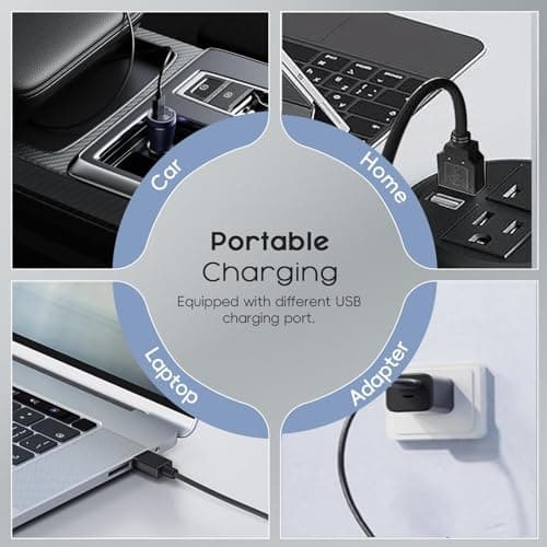 AYONTIN Cordless Handheld Vacuum, Lightweight Portable Handheld Vacuum Cleaner with Charging Dock, LED Light,Hand Vacuum Cordless Rechargeable with One-Touch Empty, Powerful Suction for Home,Car, Inky 5