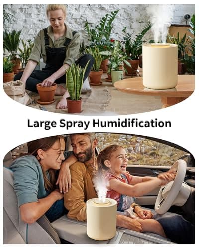 Portable Small Humidifier, 1500ml Small Humidifiers for Bedroom Baby, 1800mAh USB Personal Desktop Portable Humidifiers for Travel,Office, Car, Home, Auto Shut-Off, 3 Mist Modes, Super Quiet 7
