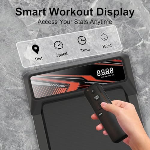 Under Desk Treadmill, Walking Treadmill Pad, 2.5 HP 265 Lbs Low Noise Walking Pad Incline LED Display with Remote Control Walking Jogging Running Machine, Treadmills for Home and Office 7