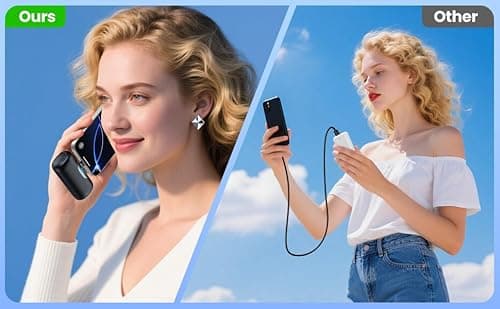 [2 Packs]Mini Portable Charger for iPhone 17/16, 5500mAh LCD Display USB C Power Bank,Fast Phone Charging Travel Pocket Size Battery Pack for iPhone 17/17 Pro/17 Pro Max/Air/16/15 Series,Android,etc 9